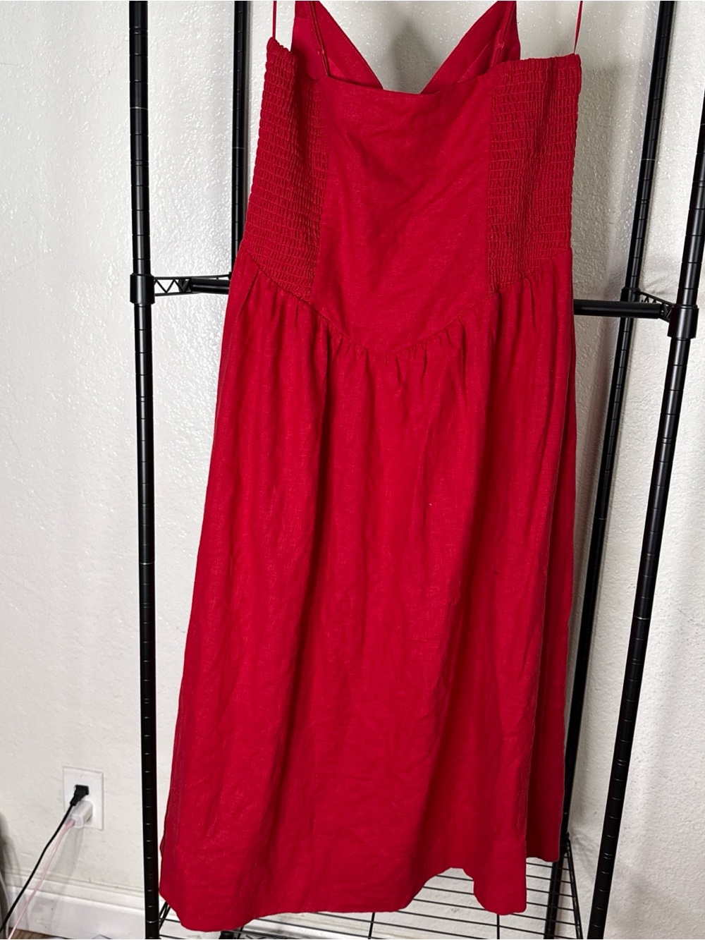 Christian Lacroix Red Linen Blend Dress